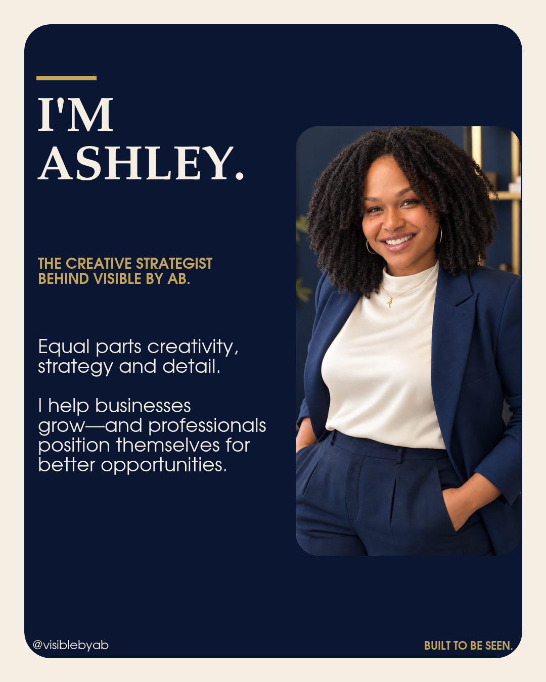 Ashley Bernadin, creative strategist behind Visible by AB